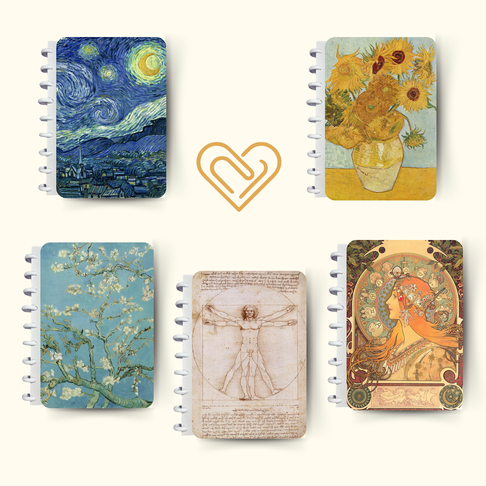 Caderno de discos Linha Arte